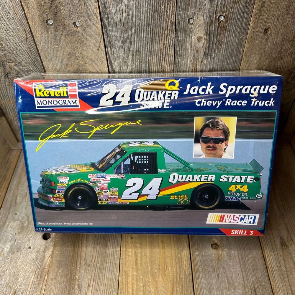 Revell Monogram Jack Sprague Quaker State Chevy Race Truck 1:24 Model Kit Sealed